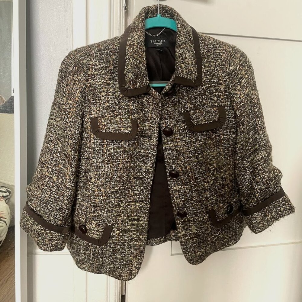 Talbots tweed jacket